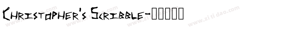 Christopher's Scribble字体转换